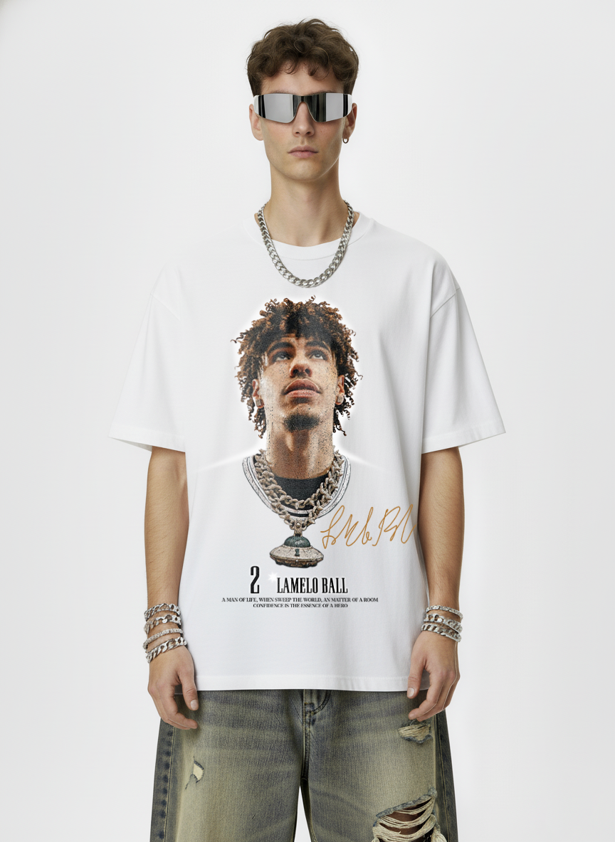 LAMELO BALL VINTAGE TEE · SLAM DUNK