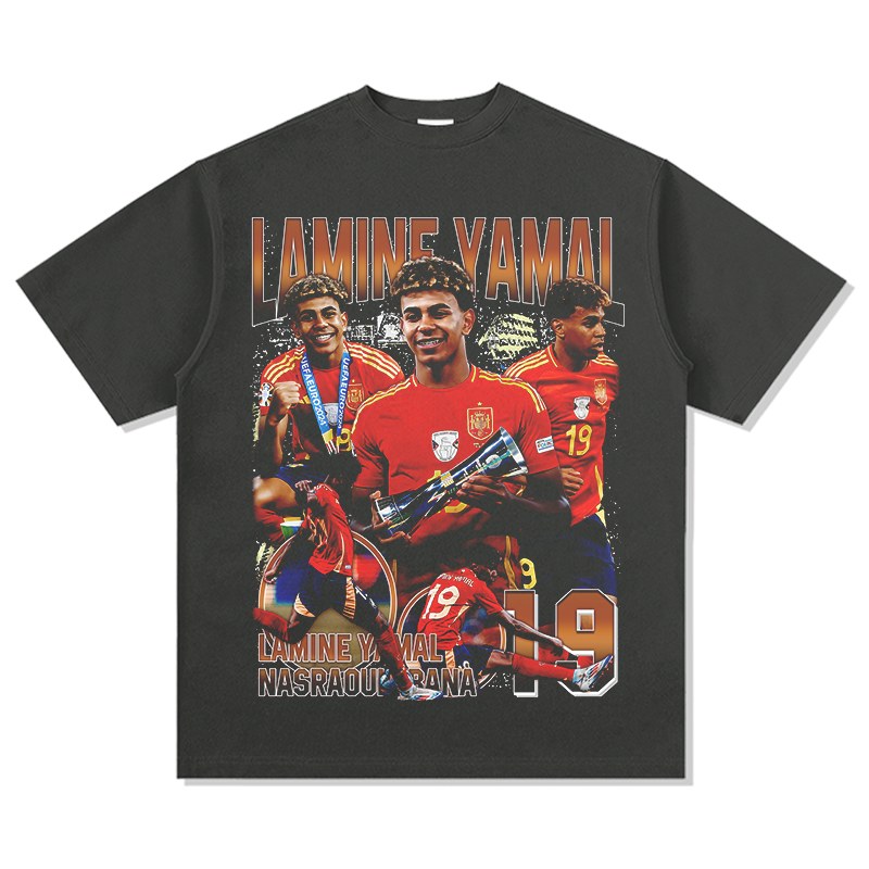 LAMINE YAMAL VINTAGE TEE · NUTMEG
