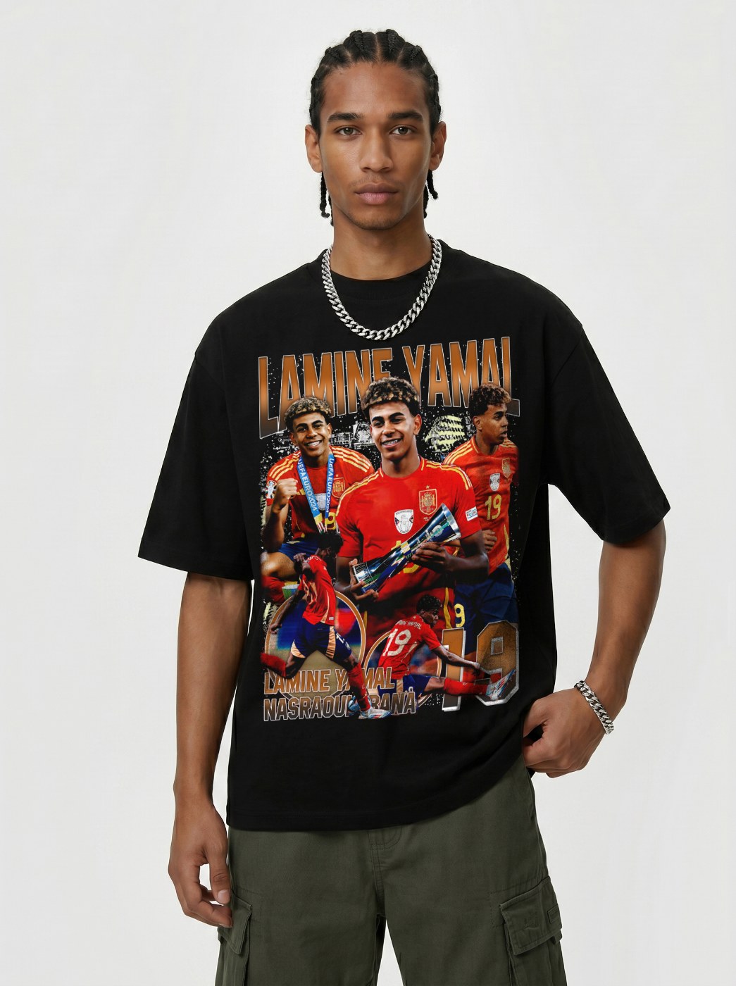 LAMINE YAMAL VINTAGE TEE · NUTMEG