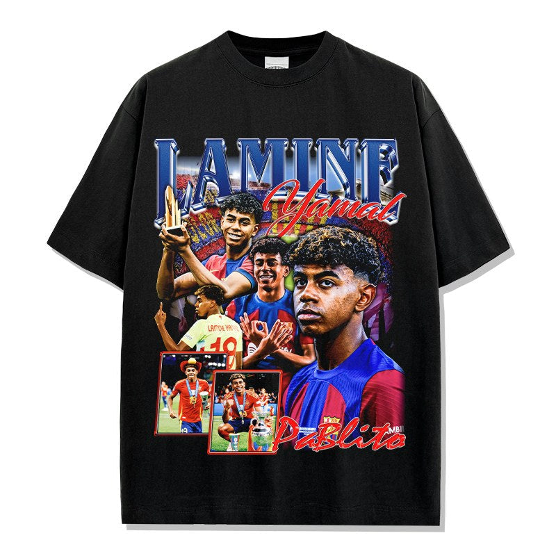 LAMINE YAMAL VINTAGE TEE · BICYCLE KICK