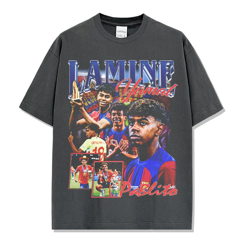 LAMINE YAMAL VINTAGE TEE · BICYCLE KICK
