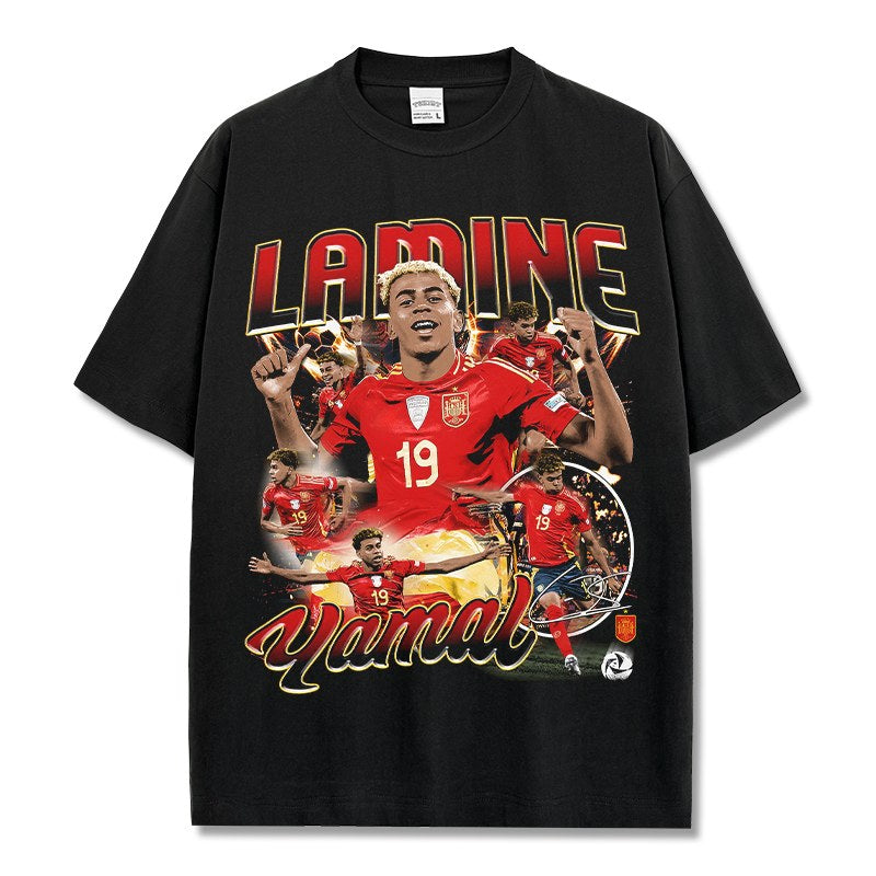 LAMINE YAMAL VINTAGE TEE · FLOODLIGHTS