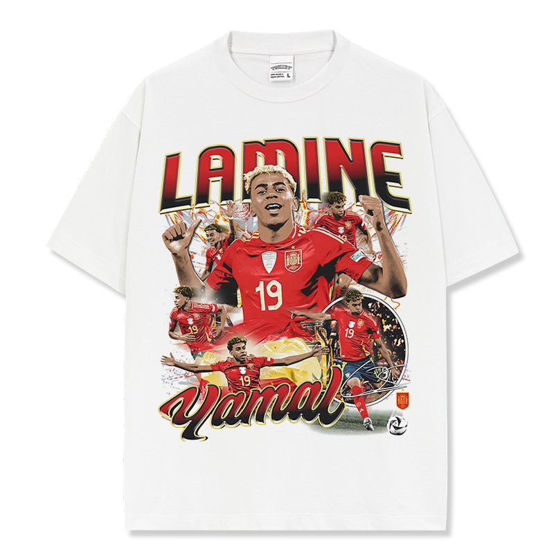 LAMINE YAMAL VINTAGE TEE · FLOODLIGHTS