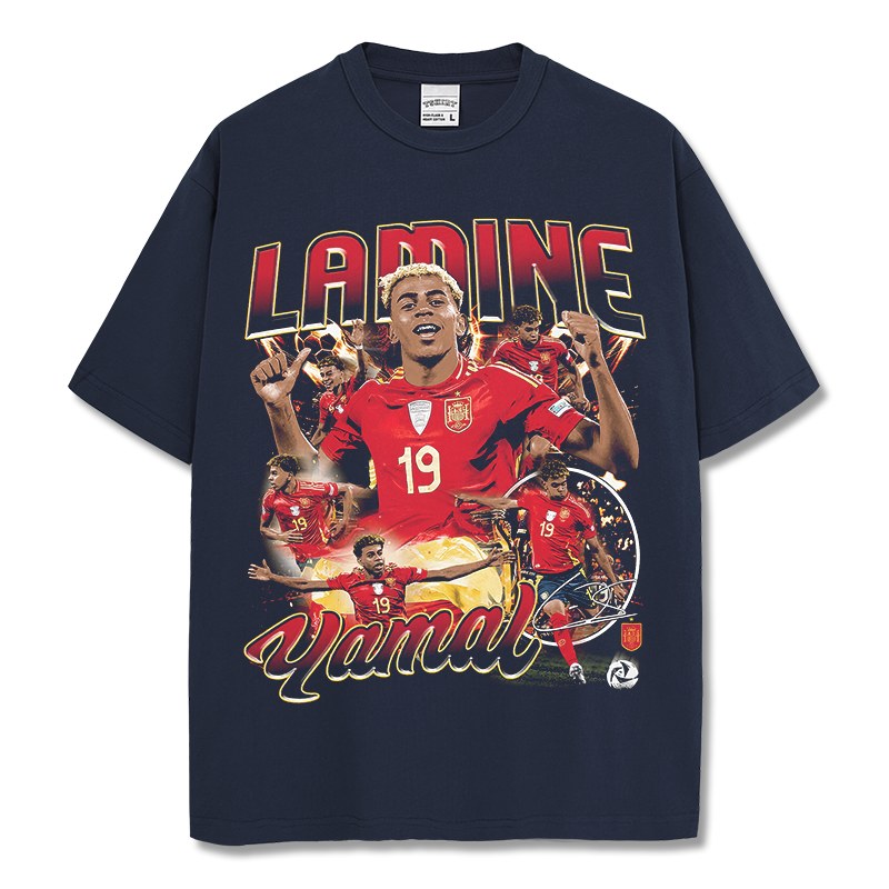 LAMINE YAMAL VINTAGE TEE · FLOODLIGHTS