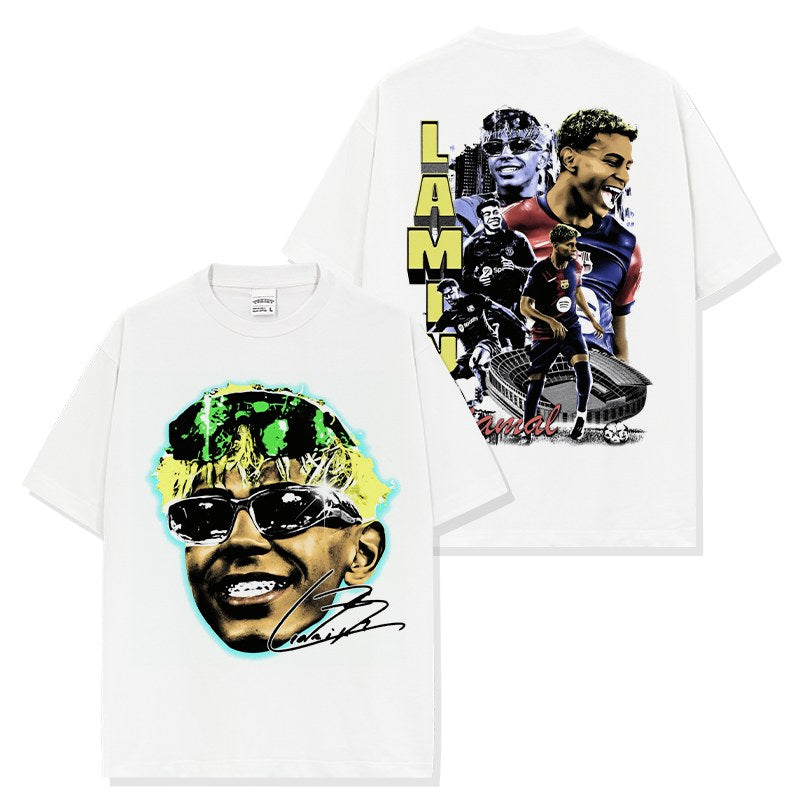 LAMINE YAMAL VINTAGE TEE · CURVA SUD