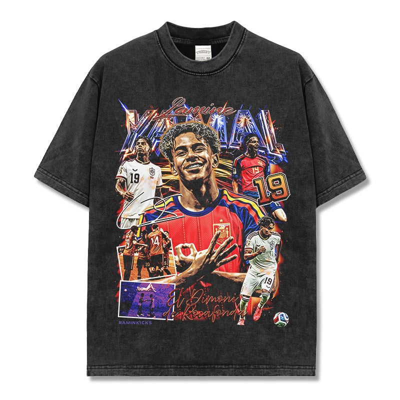 LAMINE YAMAL VINTAGE TEE · NIGHT GAME