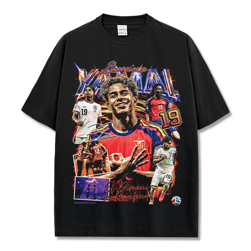 LAMINE YAMAL VINTAGE TEE · NIGHT GAME