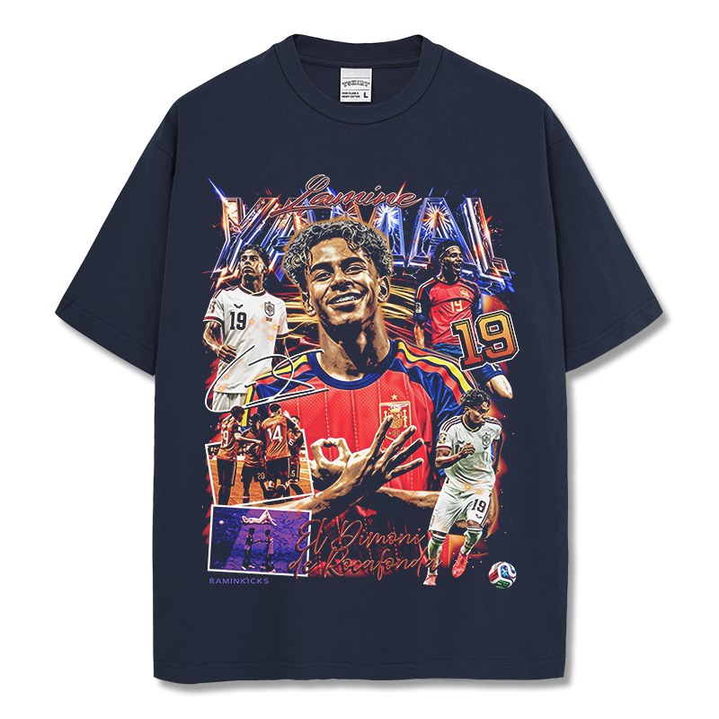 LAMINE YAMAL VINTAGE TEE · NIGHT GAME