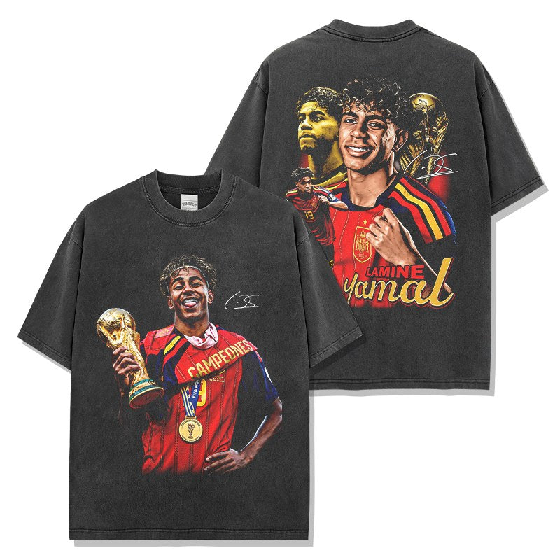 LAMINE YAMAL VINTAGE TEE · GOLDEN BOOT