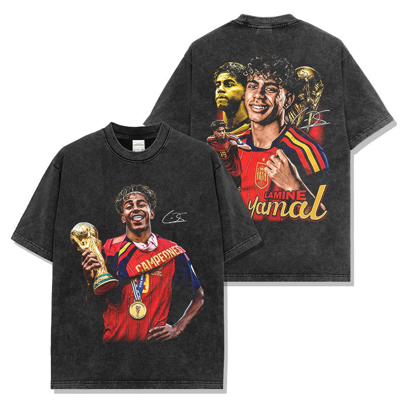 LAMINE YAMAL VINTAGE TEE · GOLDEN BOOT