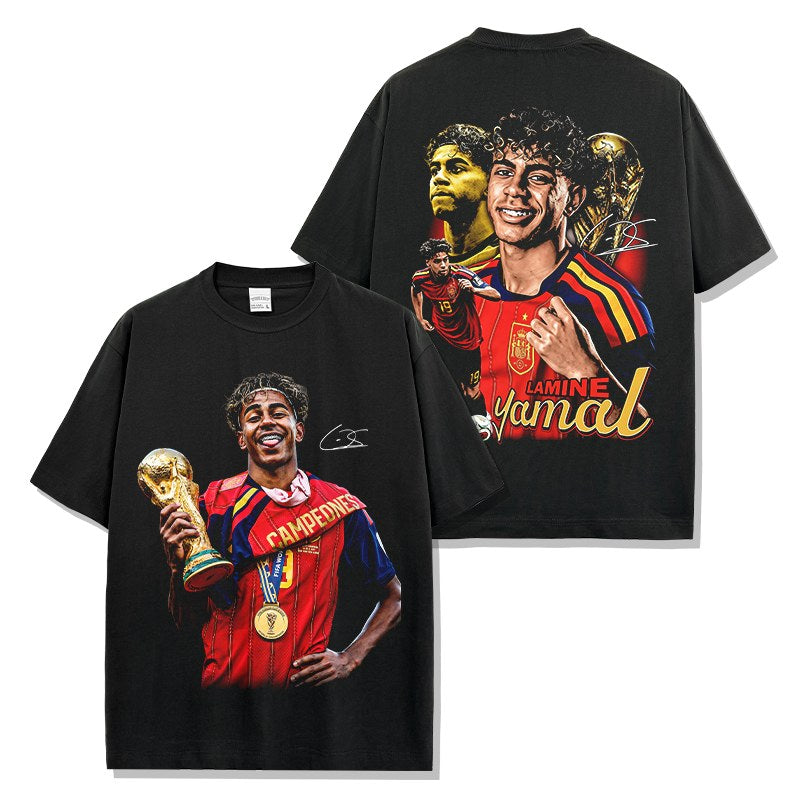 LAMINE YAMAL VINTAGE TEE · GOLDEN BOOT