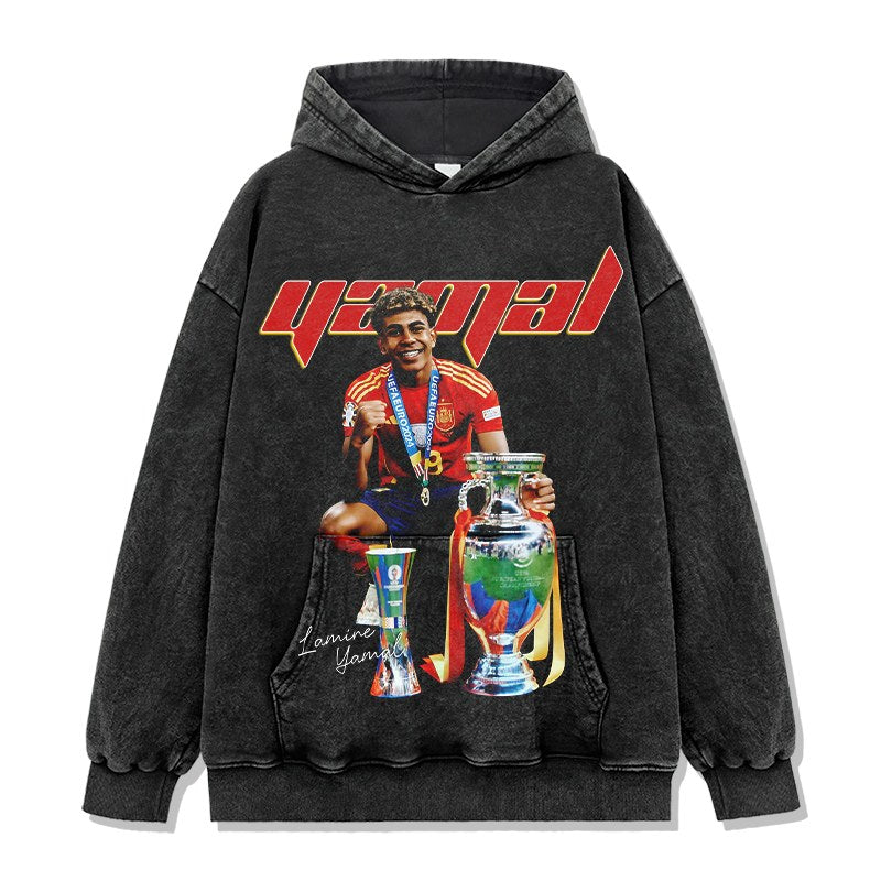 LAMINE YAMAL VINTAGE HOODIE · ELASTICO