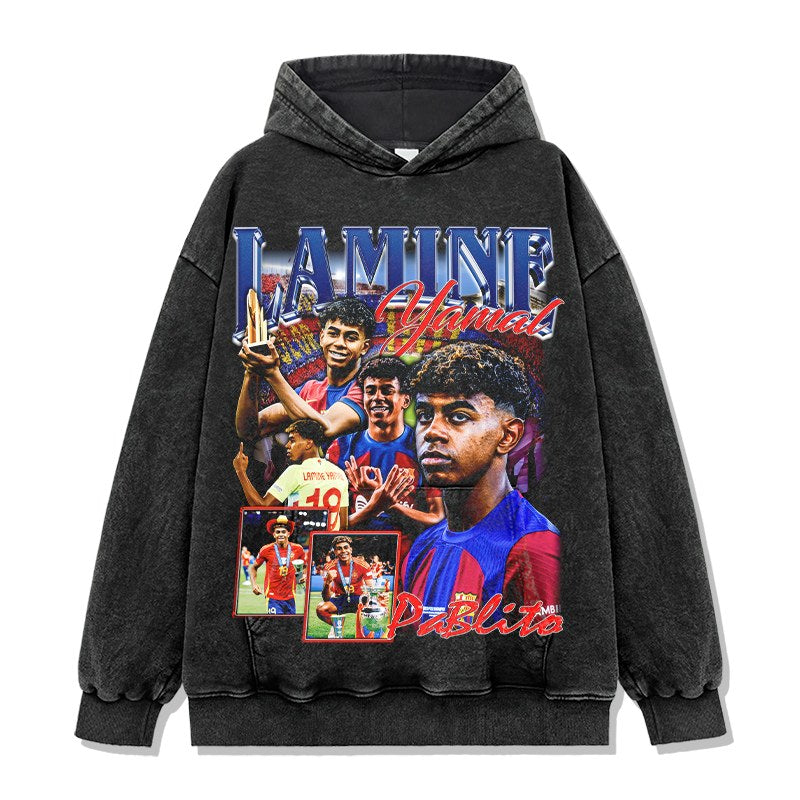 LAMINE YAMAL VINTAGE HOODIE · BICYCLE KICK