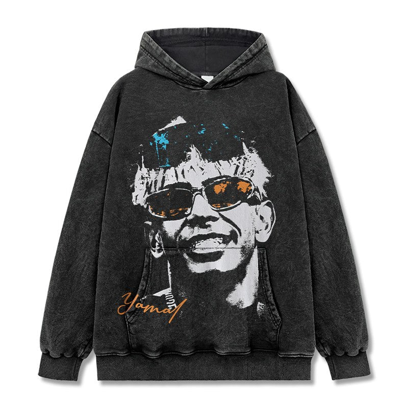 LAMINE YAMAL VINTAGE HOODIE · TOP BIN