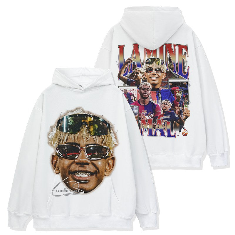 LAMINE YAMAL VINTAGE HOODIE · KICK OFF