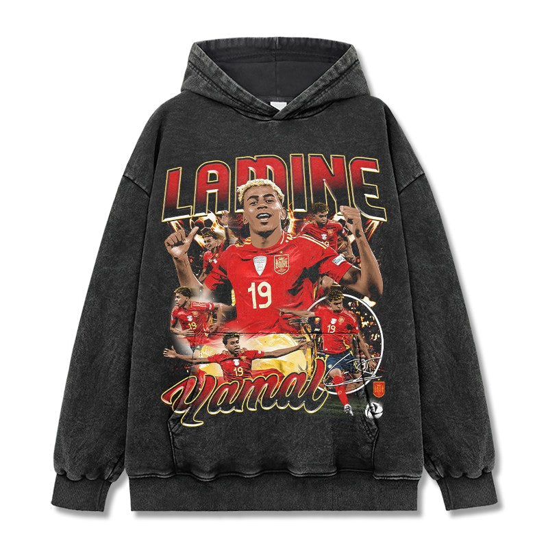 LAMINE YAMAL VINTAGE HOODIE · FLOODLIGHTS