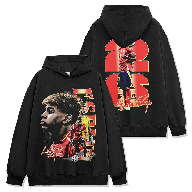 LAMINE YAMAL VINTAGE HOODIE · DERBY DAY