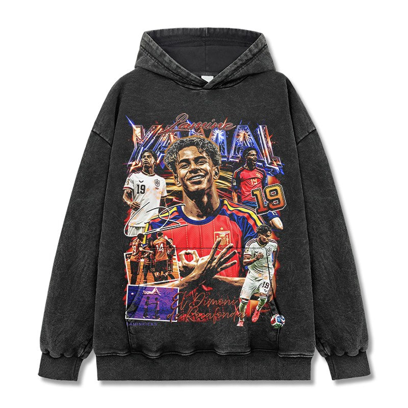 LAMINE YAMAL VINTAGE HOODIE · NIGHT GAME