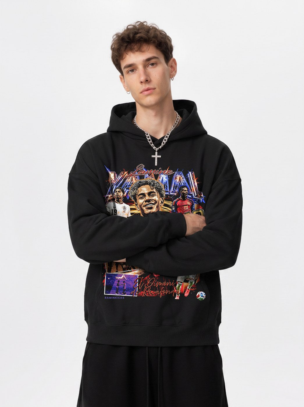 LAMINE YAMAL VINTAGE HOODIE · NIGHT GAME