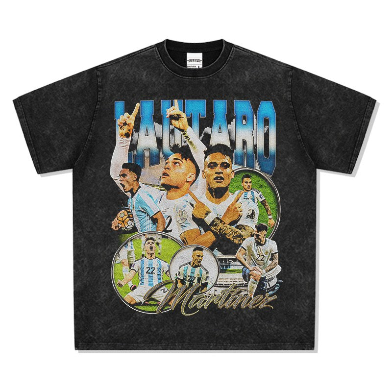 LAUTARO MARTINEZ VINTAGE TEE · NIGHT GAME