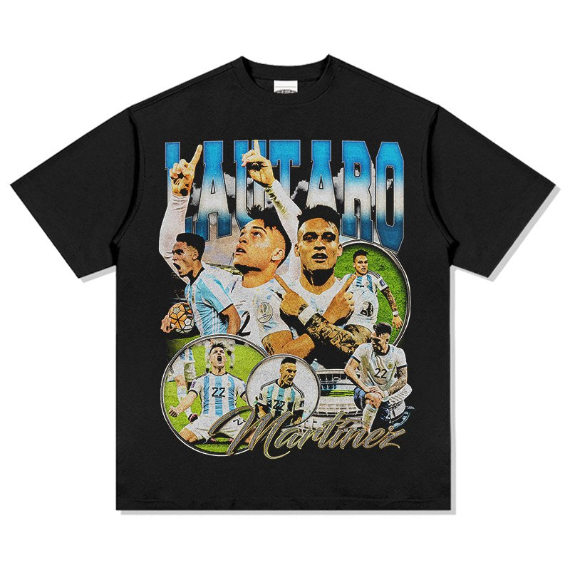LAUTARO MARTINEZ VINTAGE TEE · NIGHT GAME