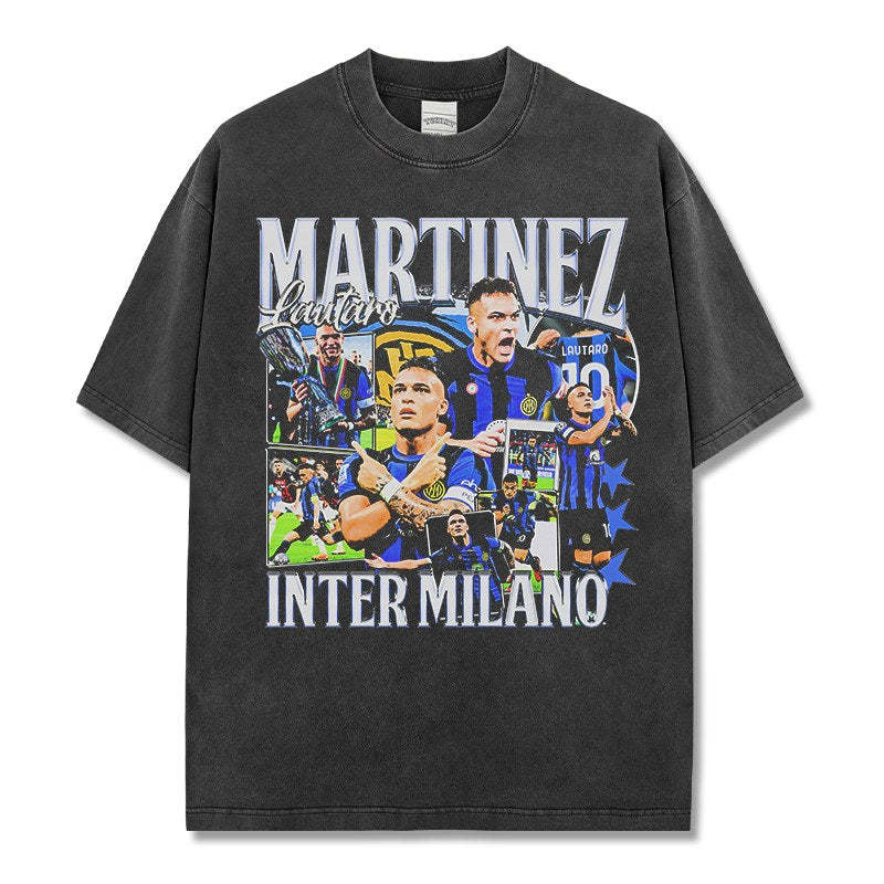 LAUTARO MARTINEZ VINTAGE TEE · GOLDEN BOOT