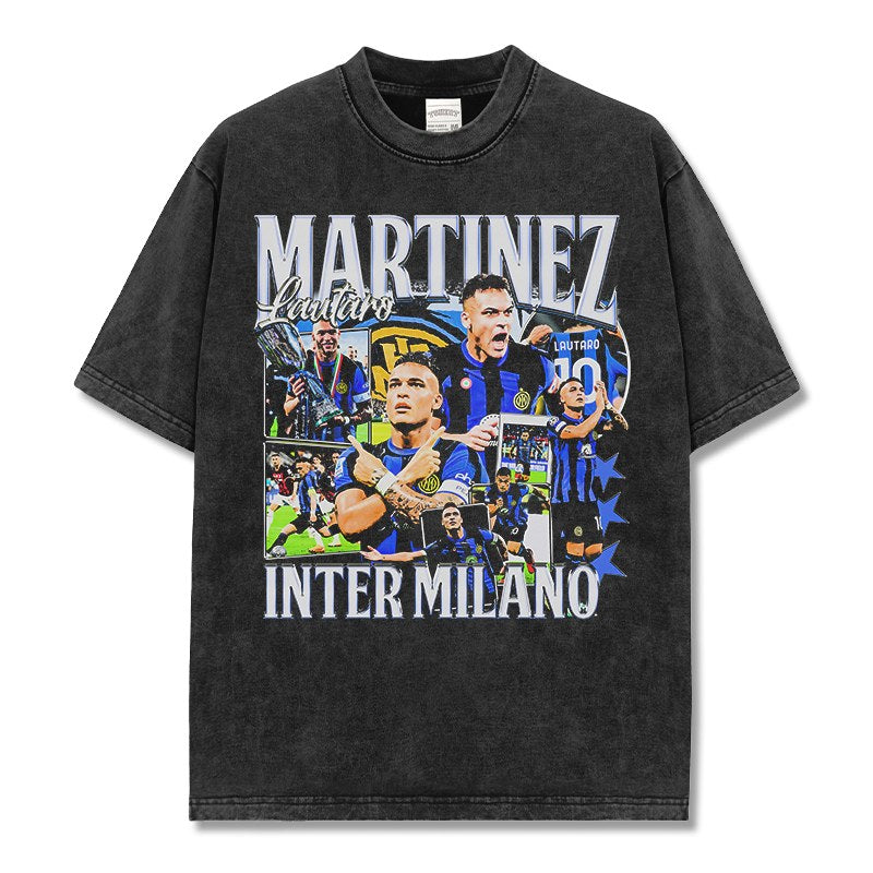 LAUTARO MARTINEZ VINTAGE TEE · GOLDEN BOOT