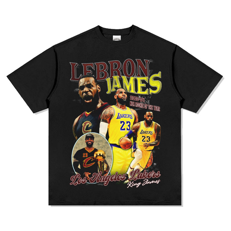 LEBRON JAMES VINTAGE TEE · LOGO SHOT