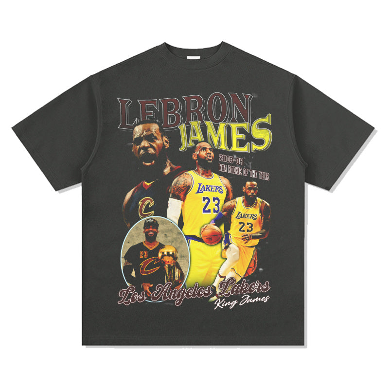 LEBRON JAMES VINTAGE TEE · LOGO SHOT