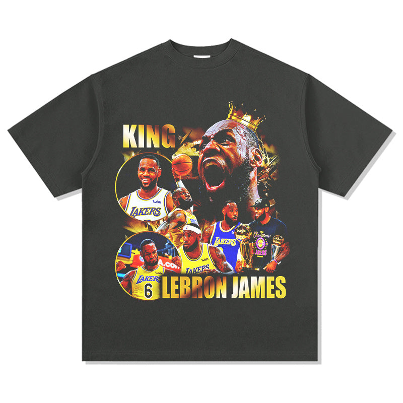 LEBRON JAMES VINTAGE TEE · TIP OFF