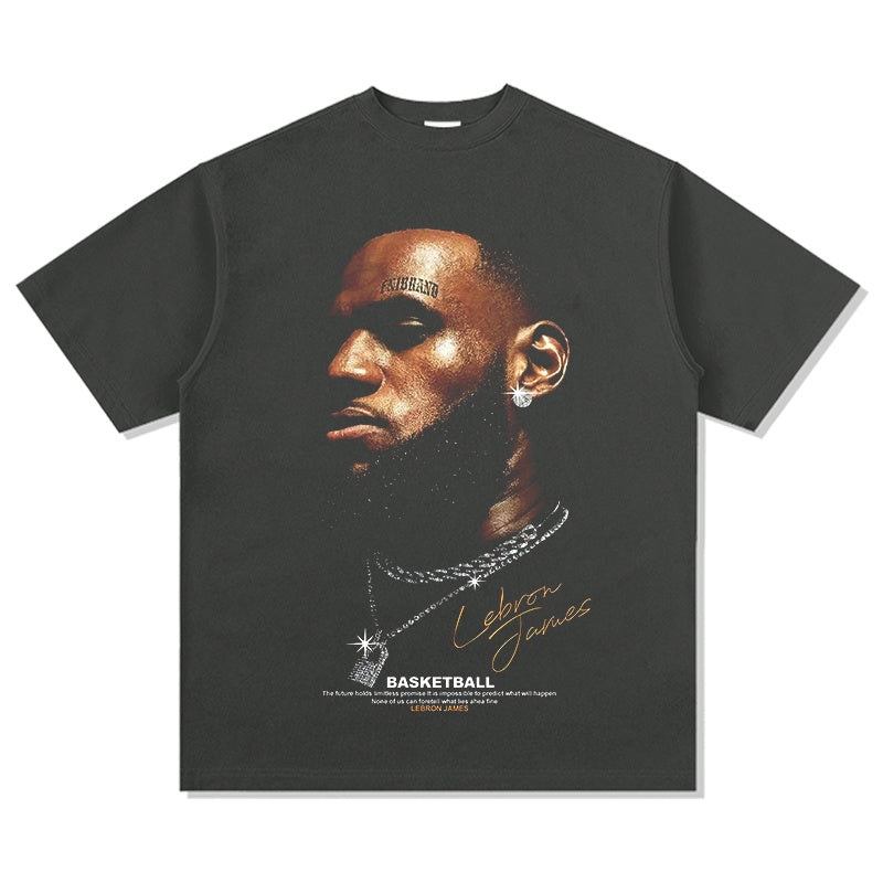 LEBRON JAMES VINTAGE TEE · STEP BACK
