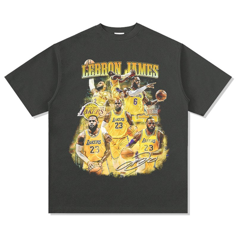LEBRON JAMES VINTAGE TEE · BLOCK PARTY