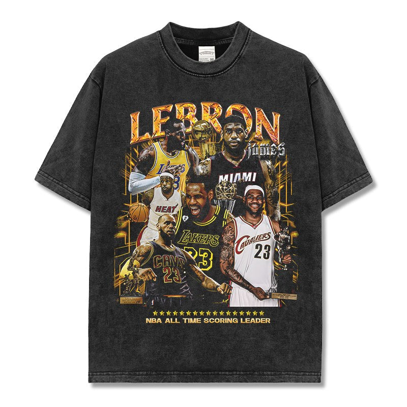 LEBRON JAMES VINTAGE TEE · SPLASH
