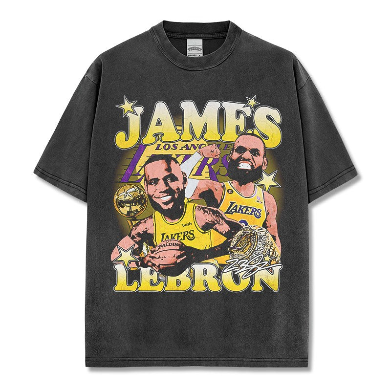 LEBRON JAMES VINTAGE TEE · HARDWOOD