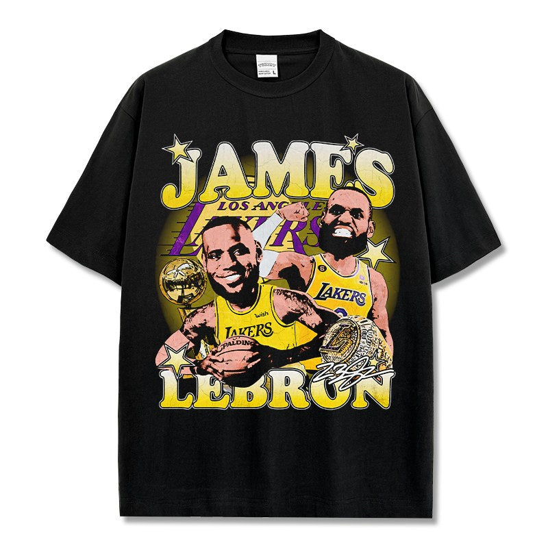 LEBRON JAMES VINTAGE TEE · HARDWOOD
