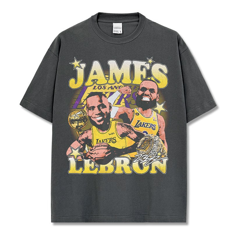 LEBRON JAMES VINTAGE TEE · HARDWOOD