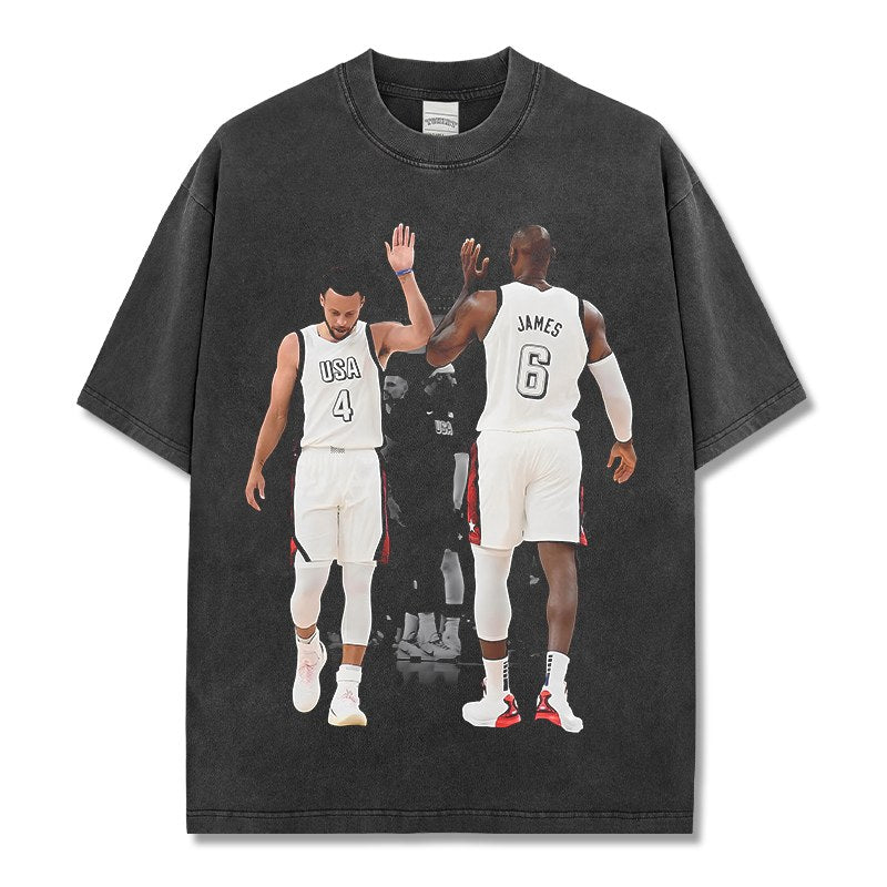 LEBRON JAMES VINTAGE TEE · TRIPLE DOUBLE