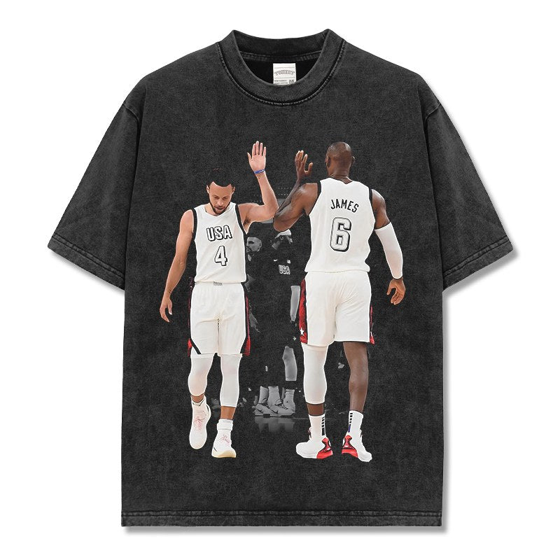 LEBRON JAMES VINTAGE TEE · TRIPLE DOUBLE