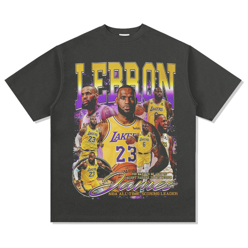 LEBRON JAMES VINTAGE TEE · SLAM DUNK