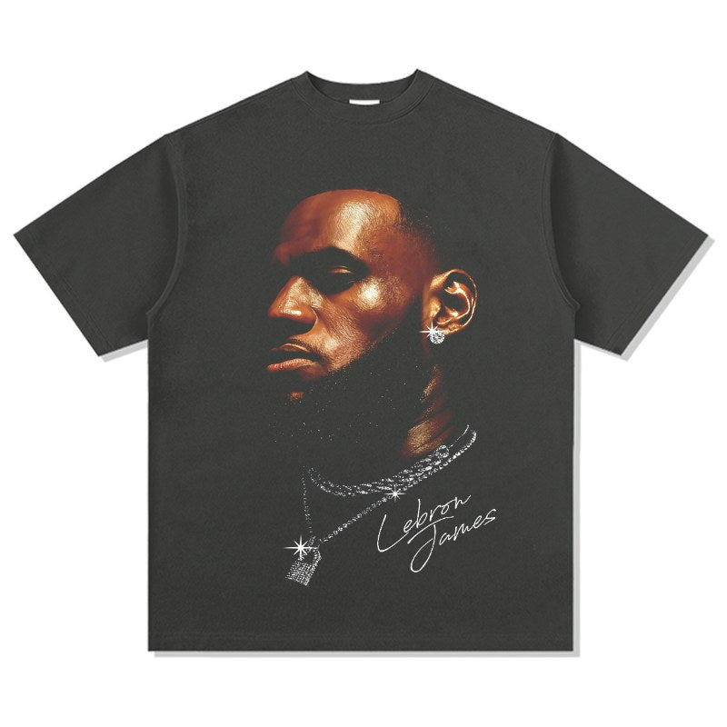 LEBRON JAMES VINTAGE TEE · HALL OF FAME