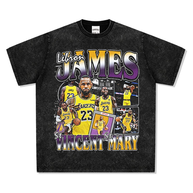 LEBRON JAMES VINTAGE TEE · FADEAWAY