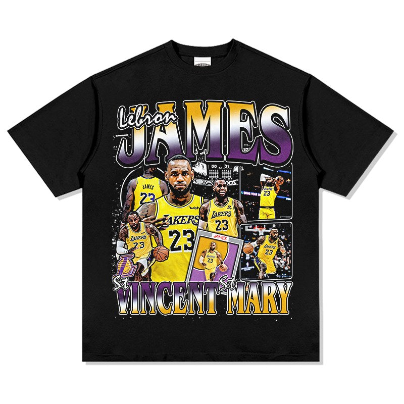 LEBRON JAMES VINTAGE TEE · FADEAWAY