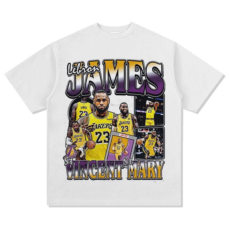 LEBRON JAMES VINTAGE TEE · FADEAWAY