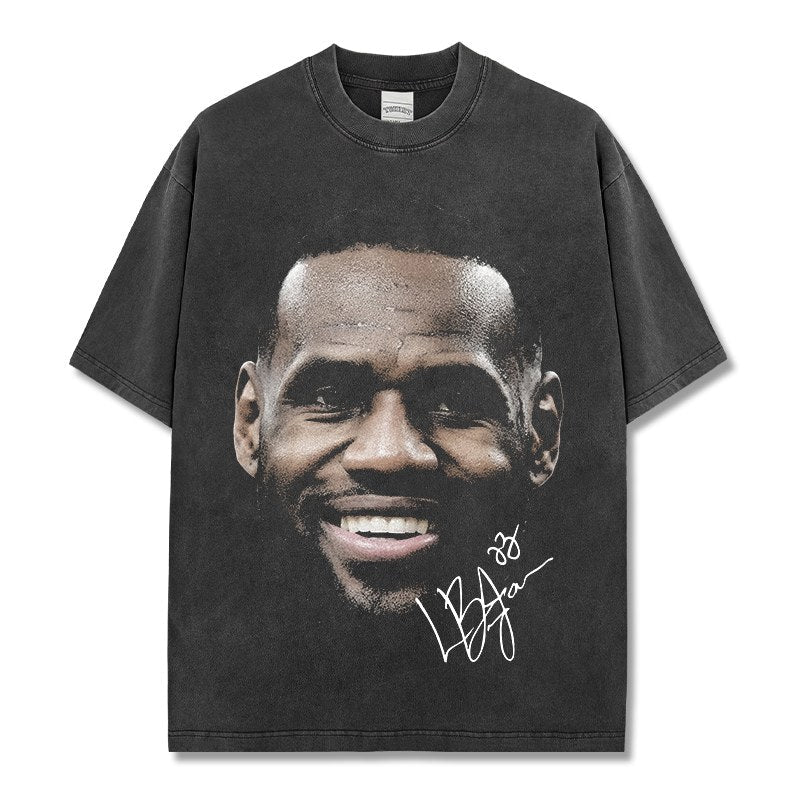 LEBRON JAMES VINTAGE TEE · ICON