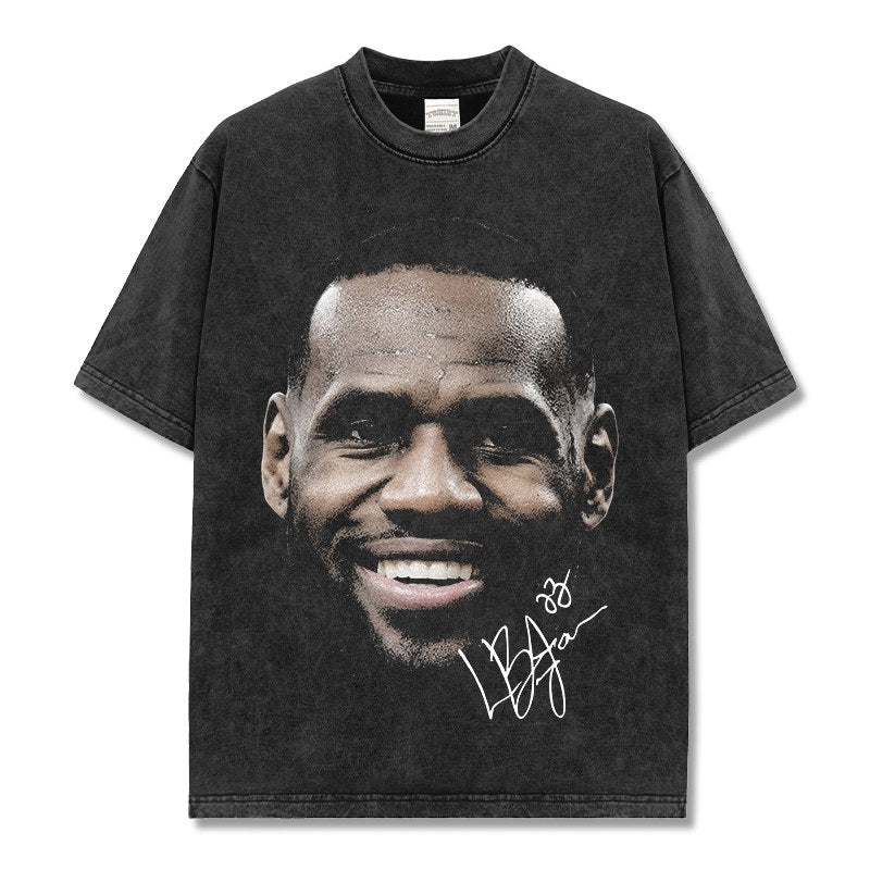 LEBRON JAMES VINTAGE TEE · ICON