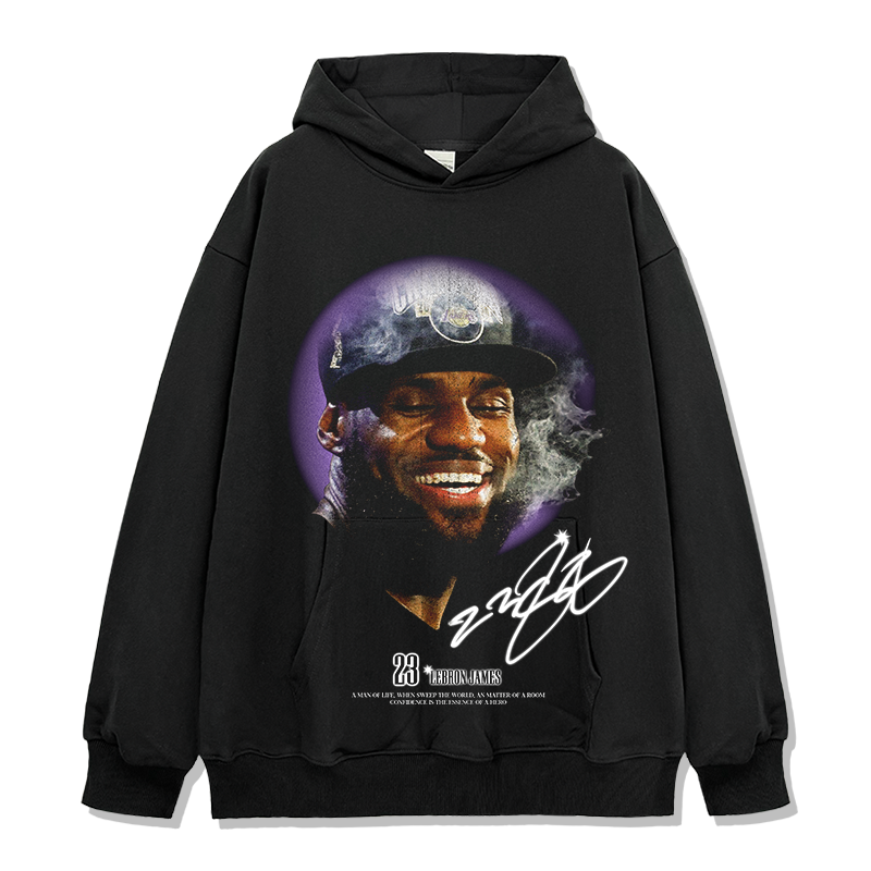LEBRON JAMES VINTAGE HOODIE · BUCKETS