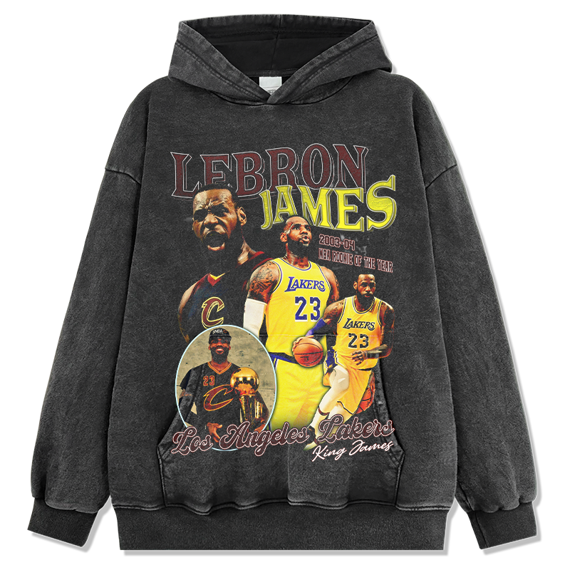 LEBRON JAMES VINTAGE HOODIE · LOGO SHOT