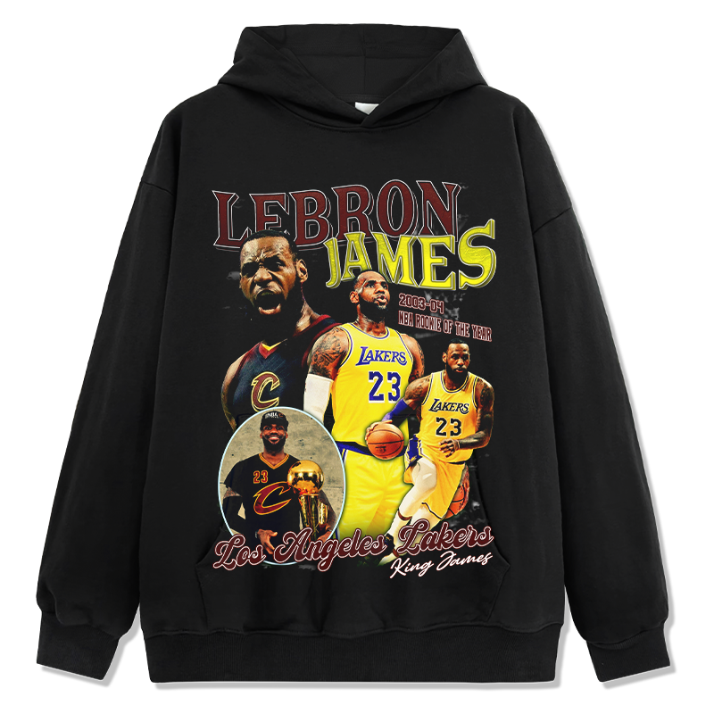 LEBRON JAMES VINTAGE HOODIE · LOGO SHOT