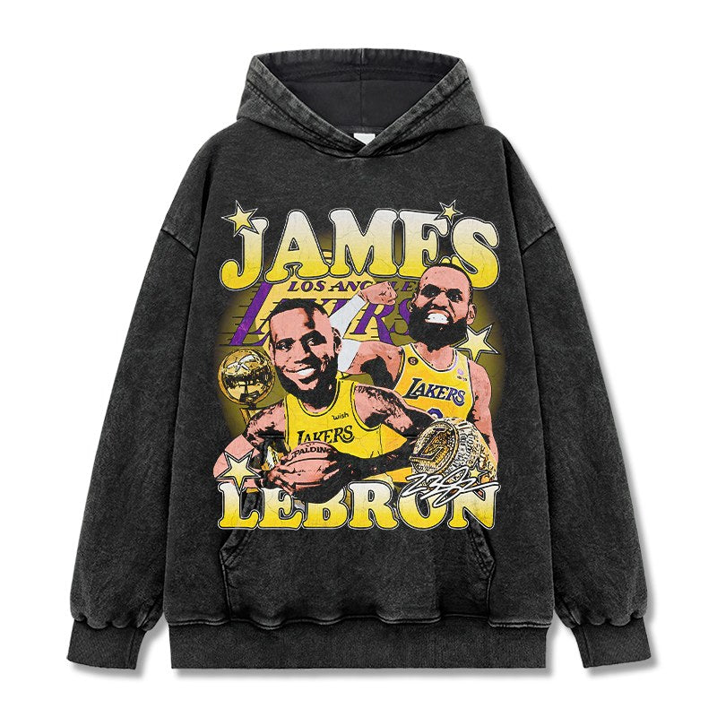 LEBRON JAMES VINTAGE HOODIE · HARDWOOD