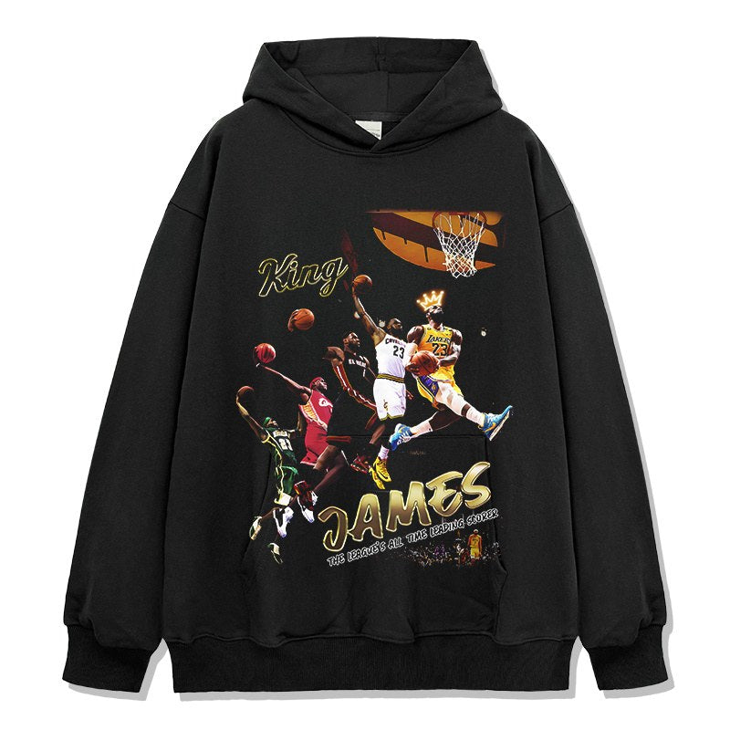 LEBRON JAMES VINTAGE HOODIE · NOTHING BUT NET